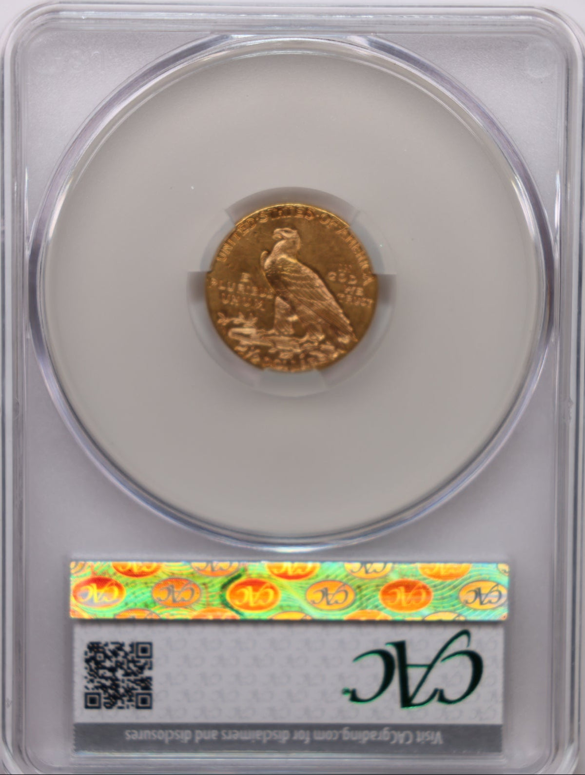 1925-D $2.50 Quarter Gold Eagle, CAC Certified AU-58, Slider-Coin, Store #G025.