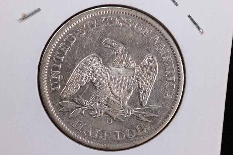 1861-O Liberty Seated Half Dollar, Affordable Circulated Coin. Store Sale