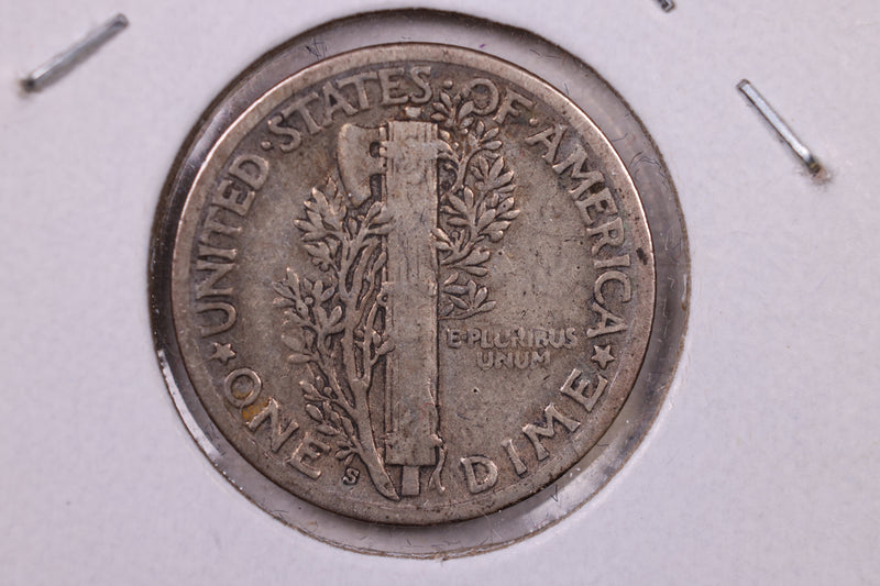 1928-S Mercury Silver Dime., Fine., Store