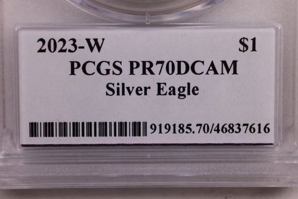 2023-W Proof Silver Eagle, Premier Select, PCGS PF-70, Store Sale #AE0159.