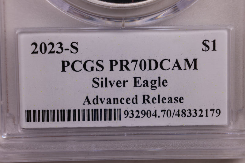 2023-W Proof Silver Eagle, Premier Select, PCGS PF-70, Store Sale