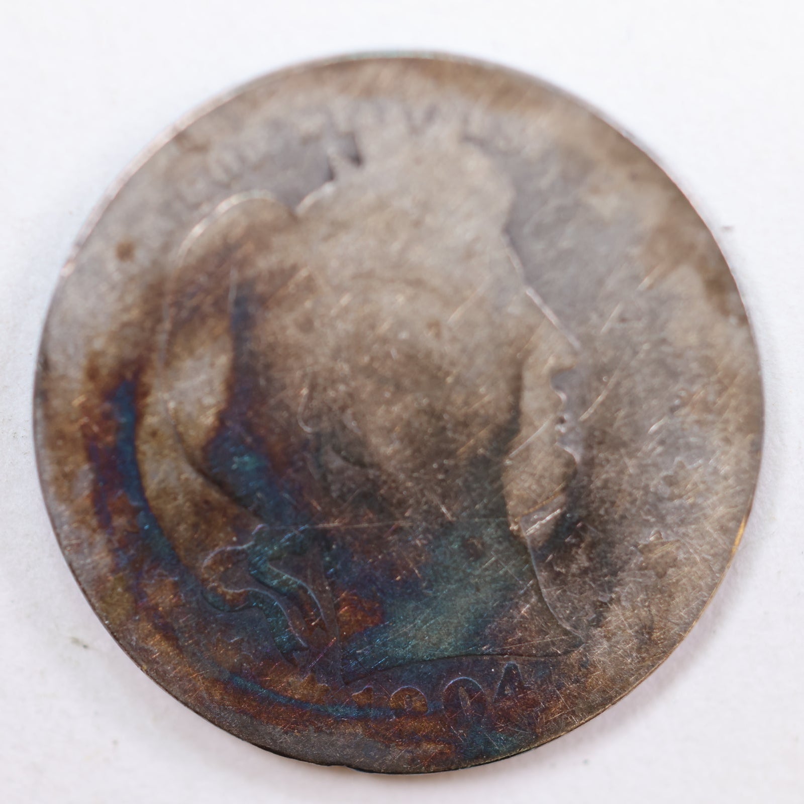 1894 Barber Quarter, Poor Circulated Coin, Store #QR779