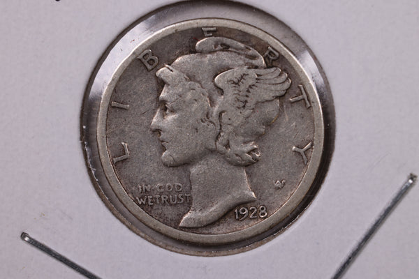 1928-S Mercury Silver Dime., Fine., Store  #19909