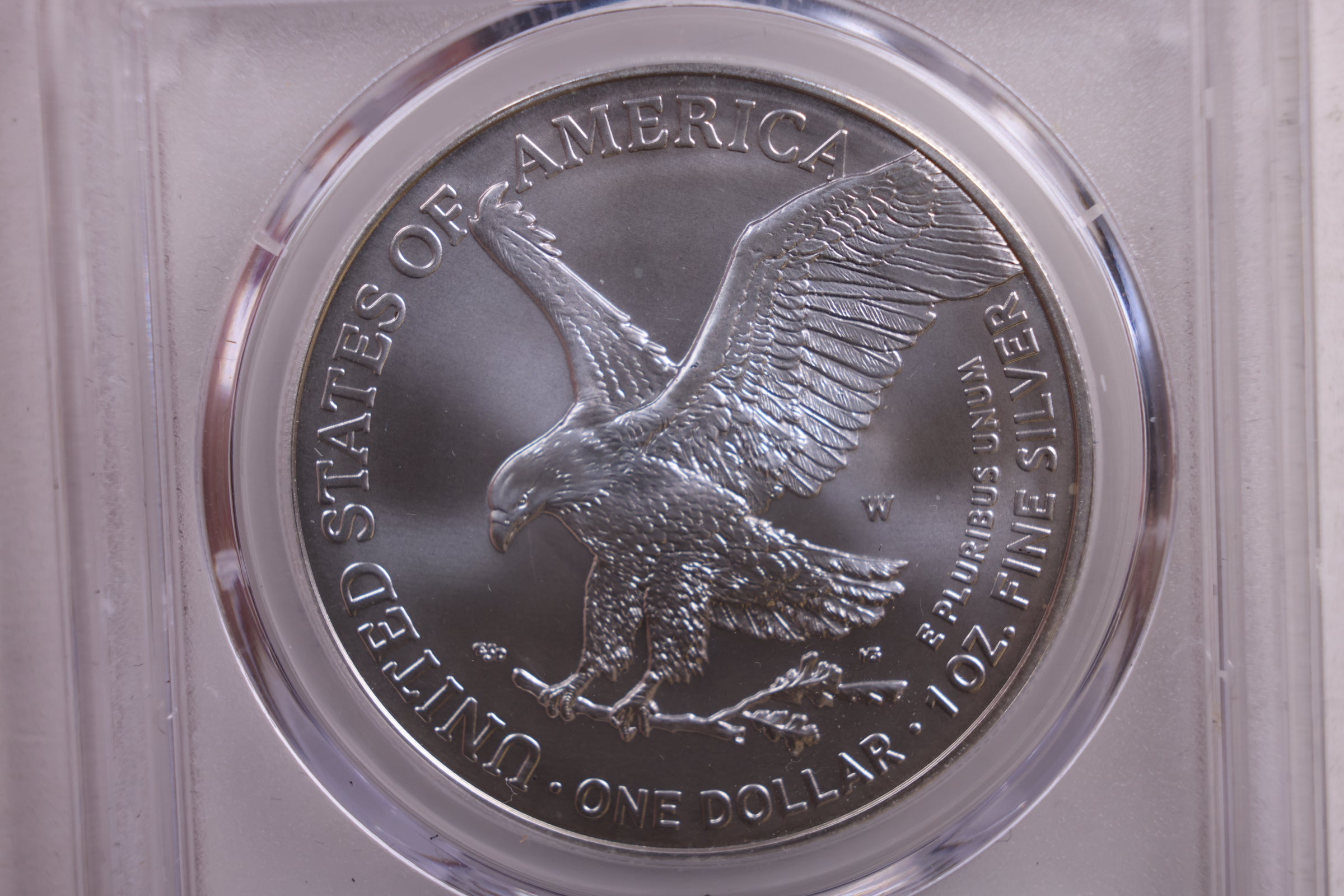 2022-W Burnished Silver Eagle, Premier Select, PCGS SP-70, Store #AE0160