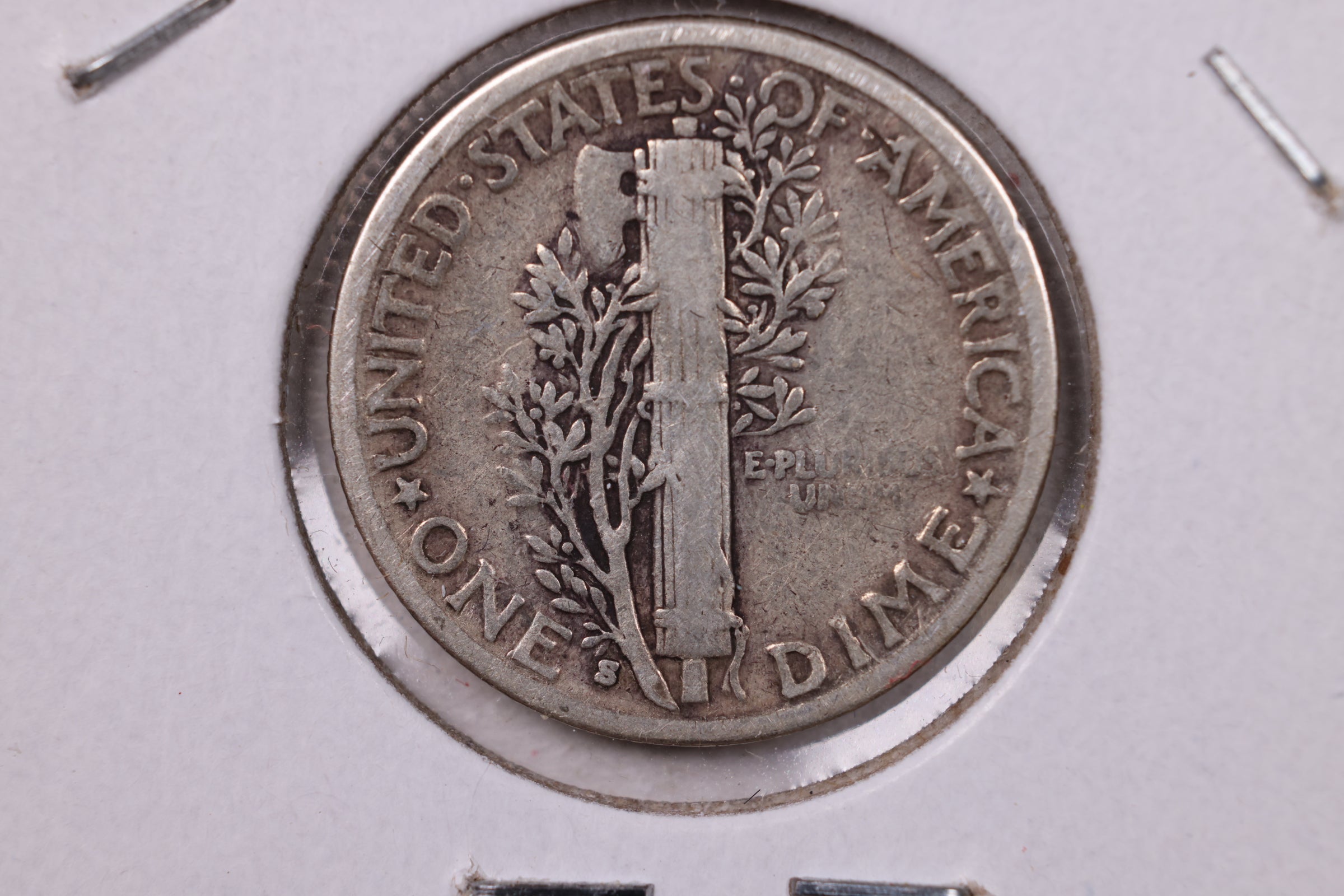 1928-S Mercury Silver Dime., Fine., Store  #19909