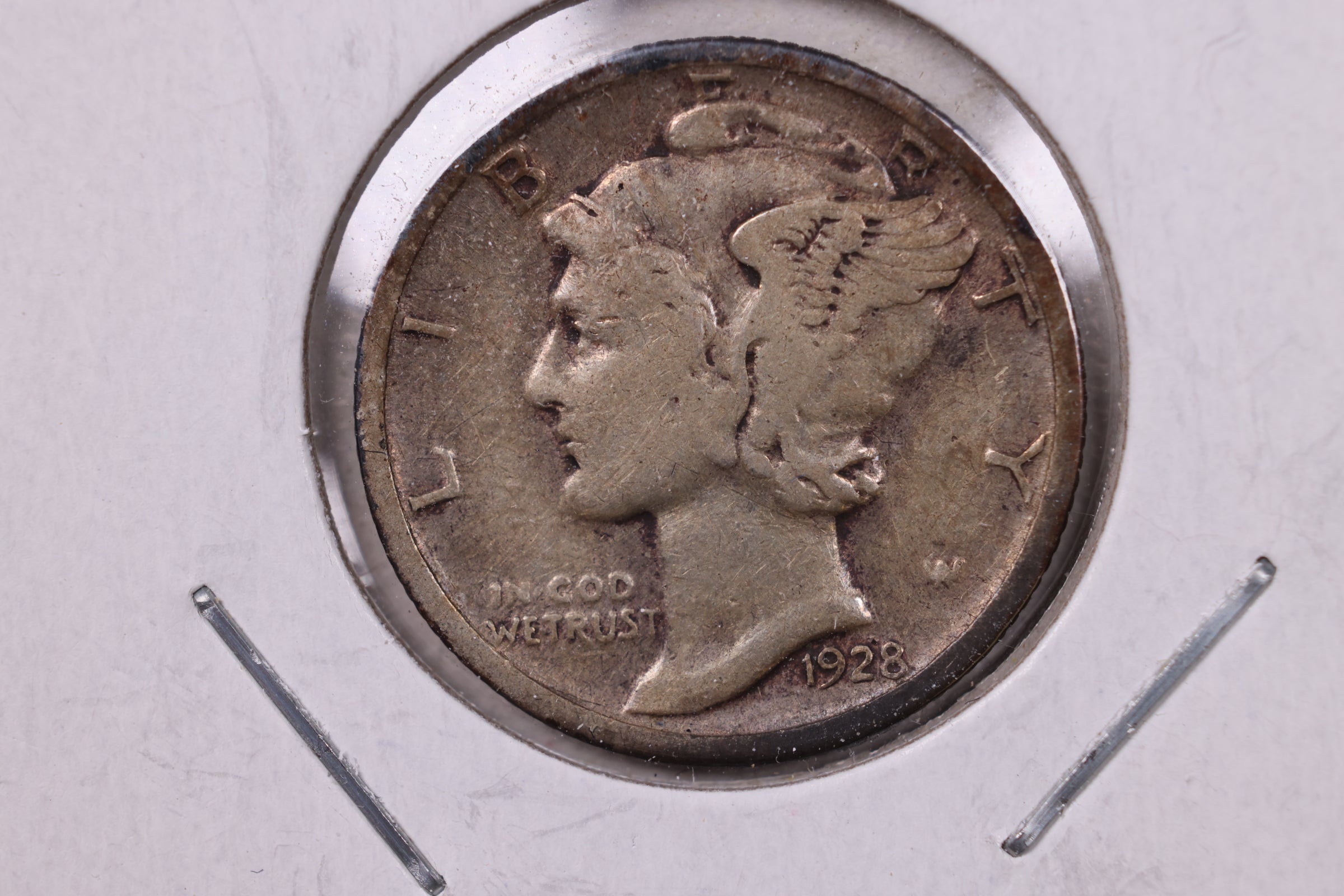 1928-S Mercury Silver Dime., Fine., Store  #19909
