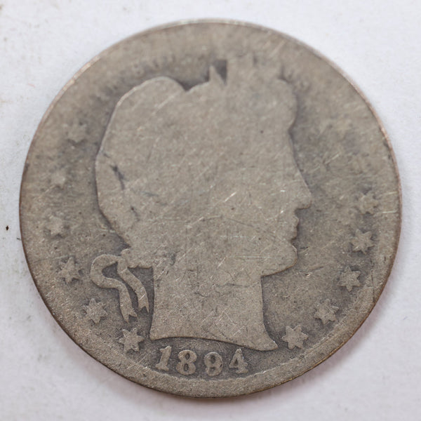 1894-O Barber Quarter, Poor Circulated Coin, Store #QR782