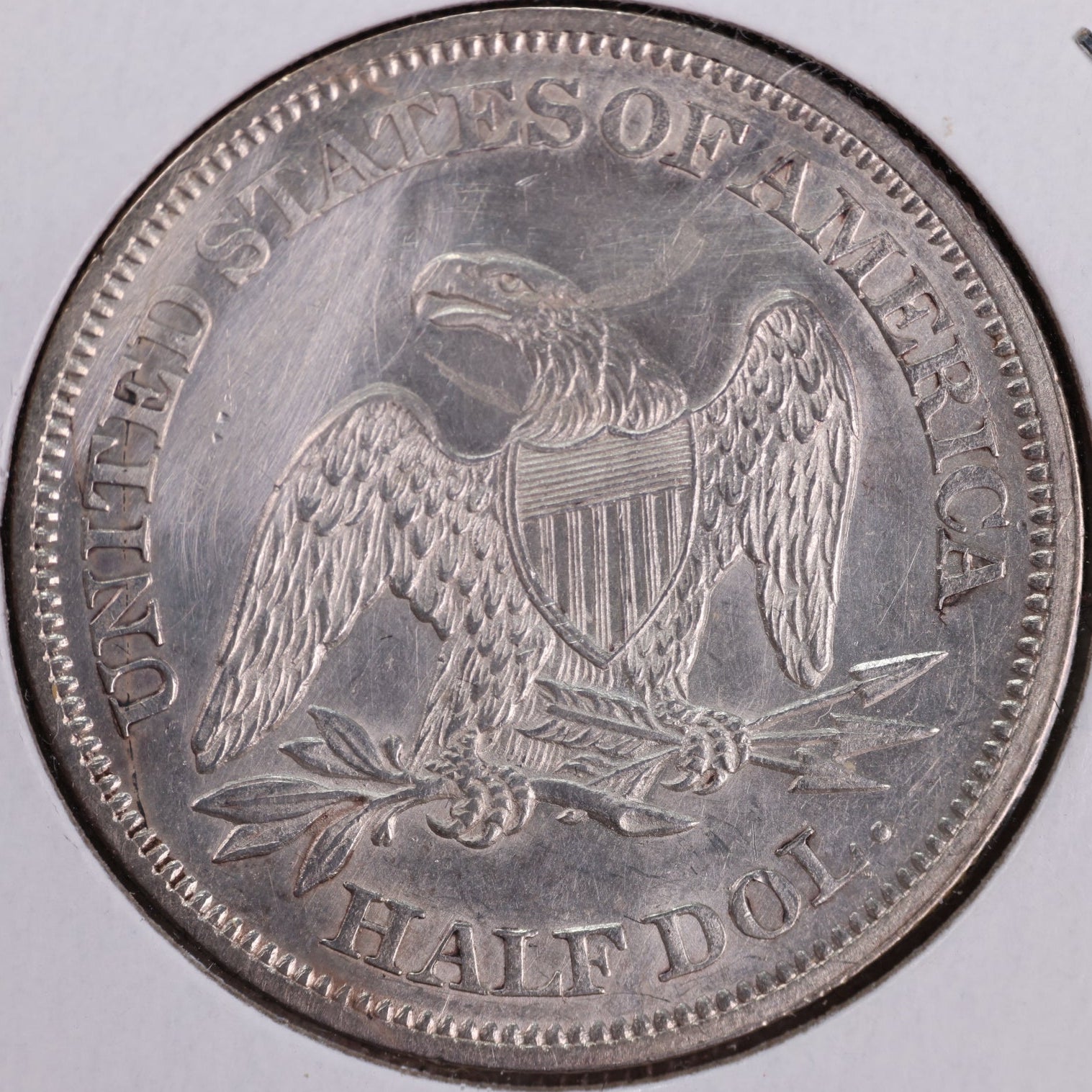 1864 Liberty Seated Half Dollar, Mint State Uncirculated Coin. Store #HR1976