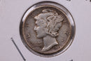 1929 Mercury Silver Dime., Very Fine., Store