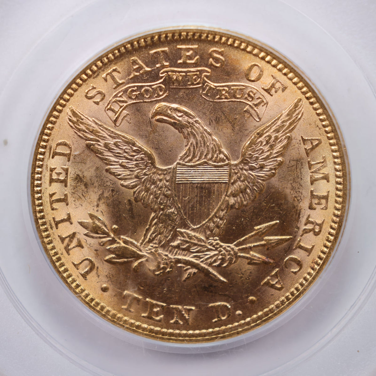 1881 $10 Gold Liberty Eagle, PCGS MS-62, Gold Uncirculated Coin, Store Sale #G029.