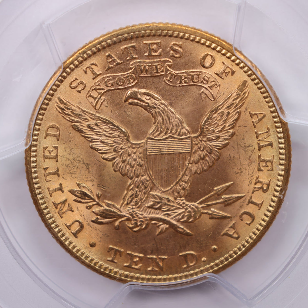 1882 $10 Gold Liberty Eagle, PCGS MS-62, Gold Uncirculated Coin, Store Sale #G030.