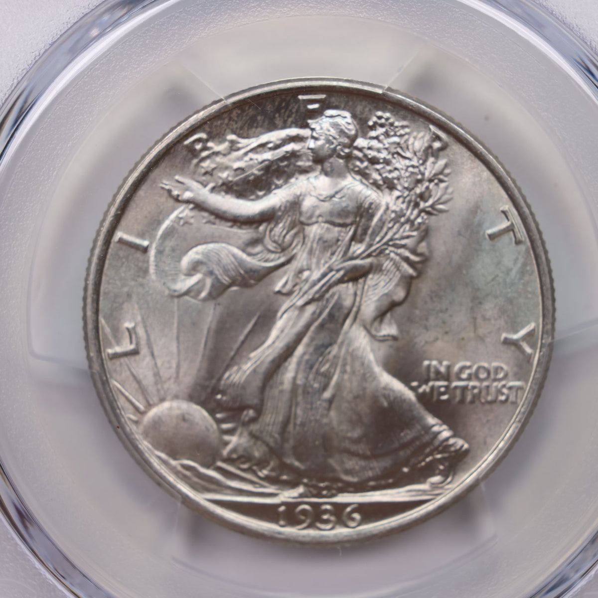 1936 Walking Liberty Silver Half Dollar, PCGS Graded MS-65, Uncirculated. #HR110.