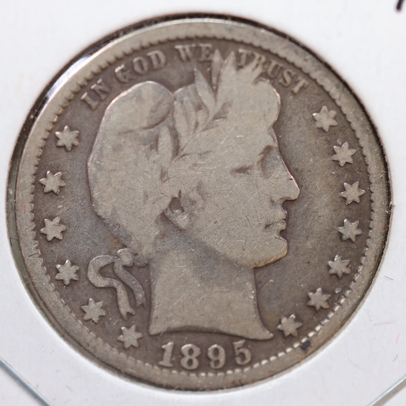 1895 Barber Quarter, Very Good Circulated Coin, Store