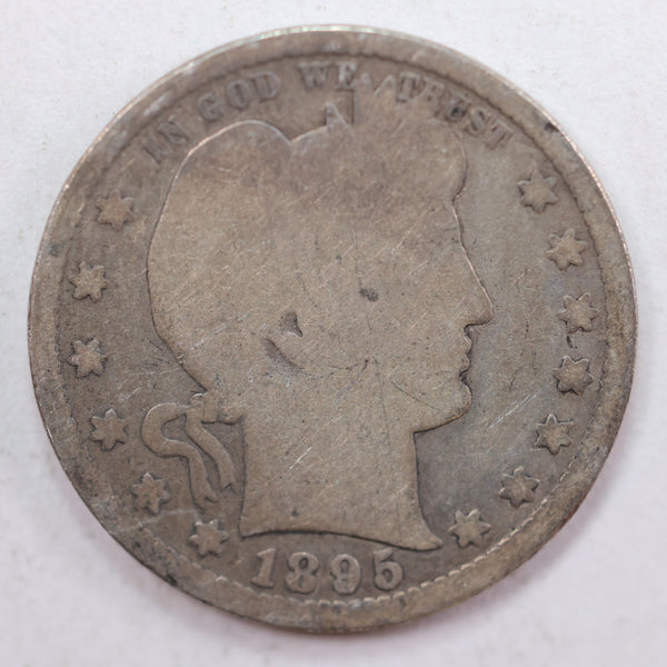 1895 Barber Quarter, Good Circulated Coin, Store #QR815