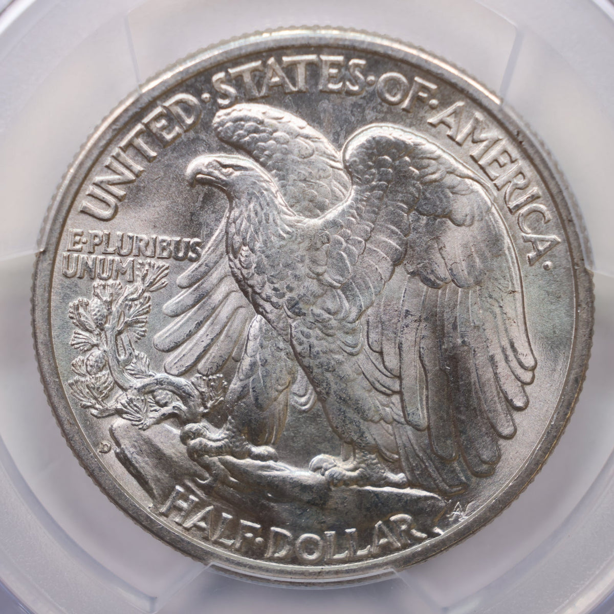 1936-D Walking Liberty Silver Half Dollar, PCGS Graded MS-65, Uncirculated. #HR115.