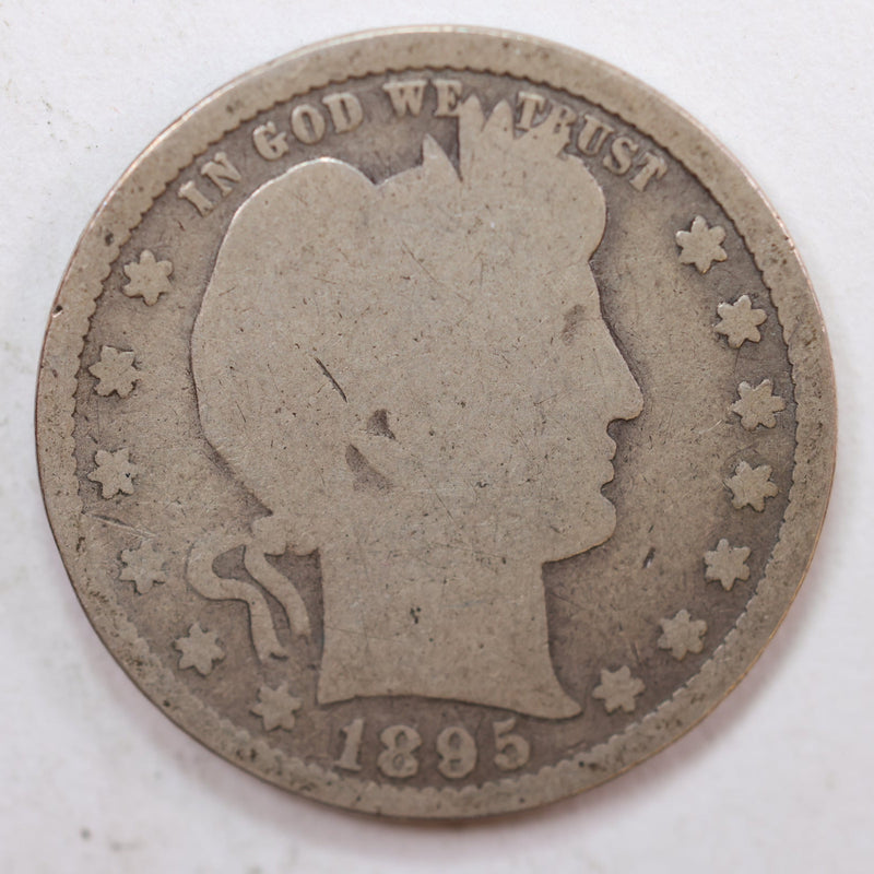 1895 Barber Quarter, About Good Circulated Coin, Store