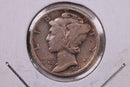 1929-D Mercury Silver Dime., A.U., Store