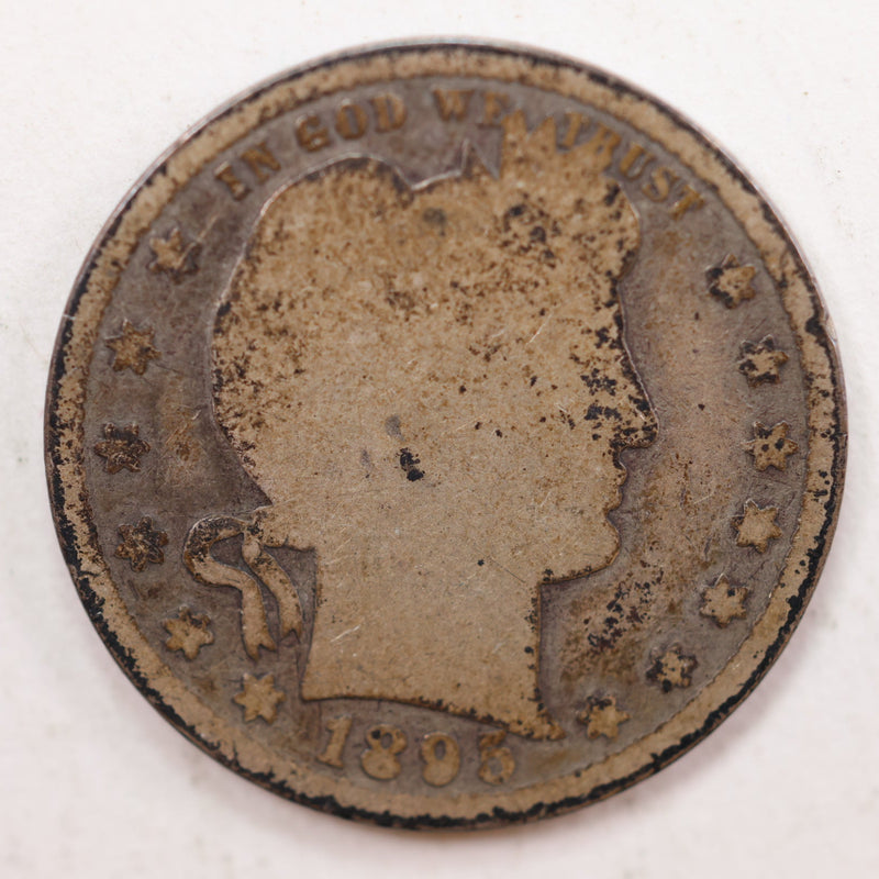 1895 Barber Quarter, About Good Circulated Coin, Store
