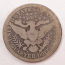 1895 Barber Quarter, About Good Circulated Coin, Store