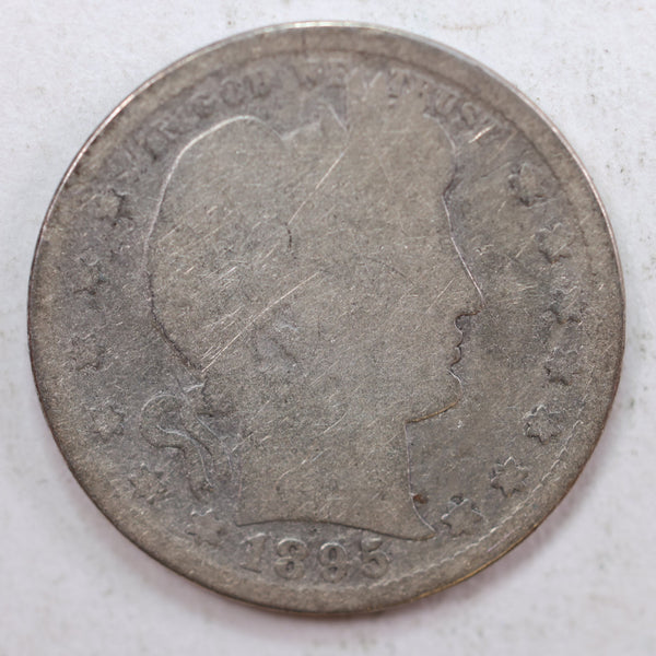 1895 Barber Quarter, Fair Circulated Coin, Store #QR818