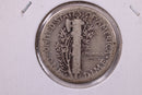 1929-D Mercury Silver Dime., A.U., Store