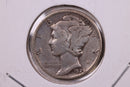 1929-D Mercury Silver Dime., A.U., Store
