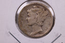 1929-D Mercury Silver Dime., A.U., Store