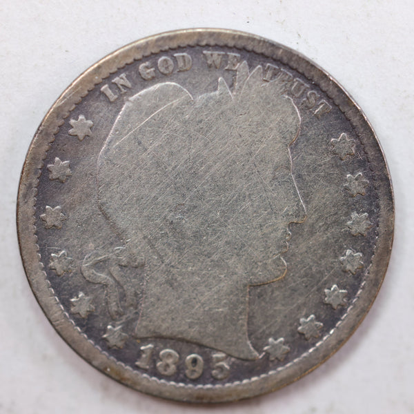 1895 Barber Quarter, Poor Circulated Coin, Store #QR820