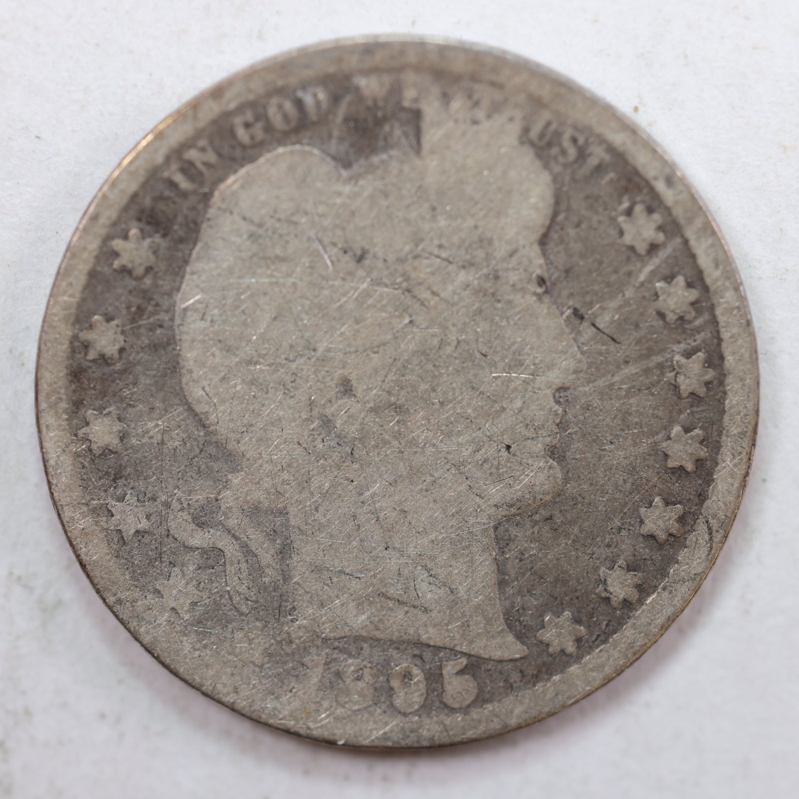 1895 Barber Quarter, Poor Circulated Coin, Store #QR821