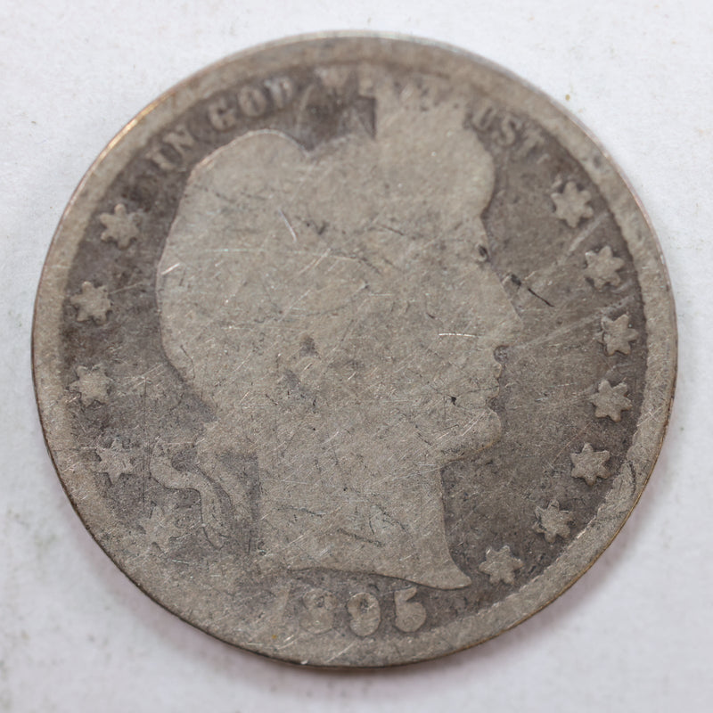 1895 Barber Quarter, Poor Circulated Coin, Store