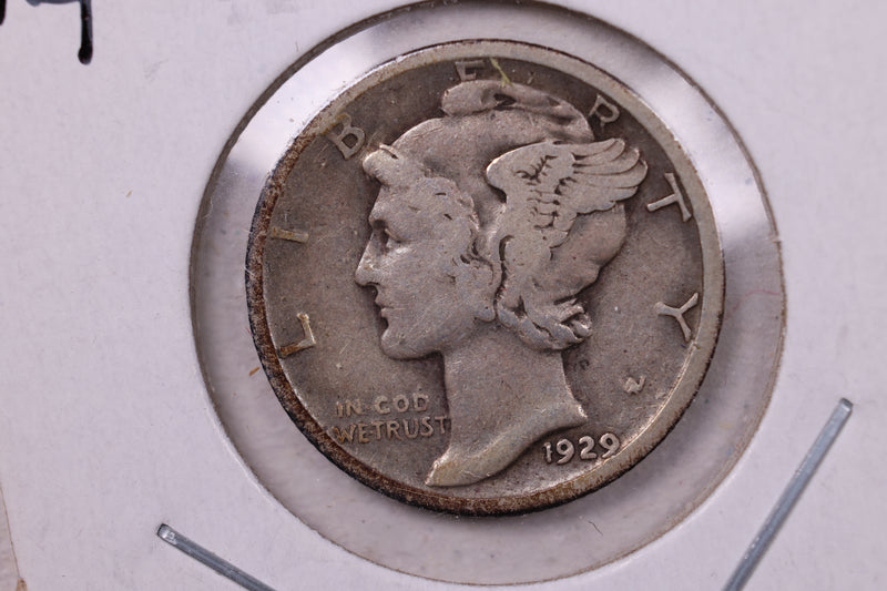 1929-D Mercury Silver Dime., A.U., Store