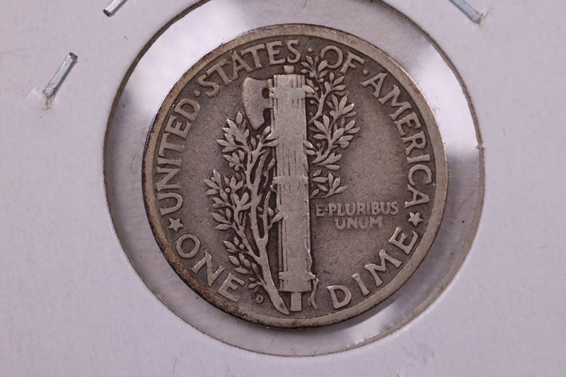 1929-D Mercury Silver Dime., A.U., Store