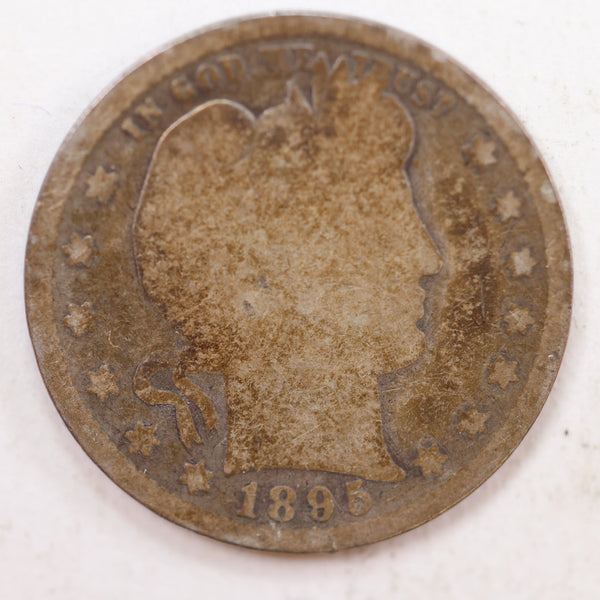 1895 Barber Quarter, Fair Circulated Coin, Store #QR824