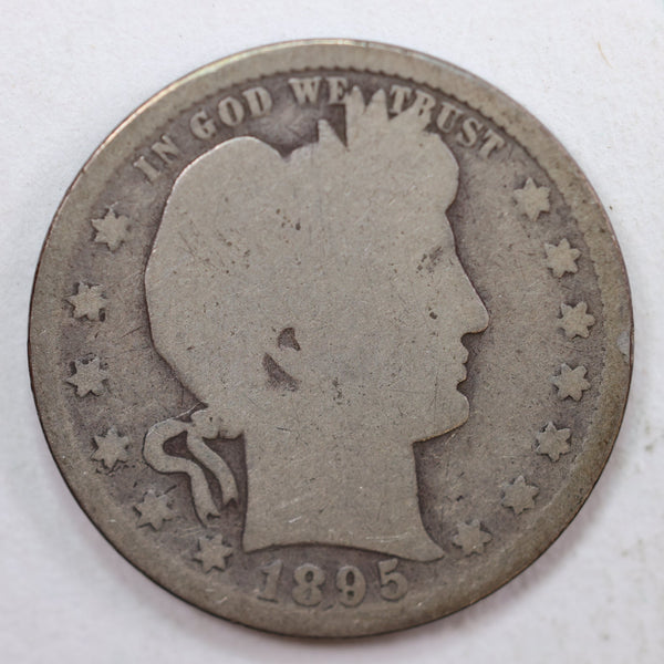 1895 Barber Quarter, Fair Circulated Coin, Store #QR825