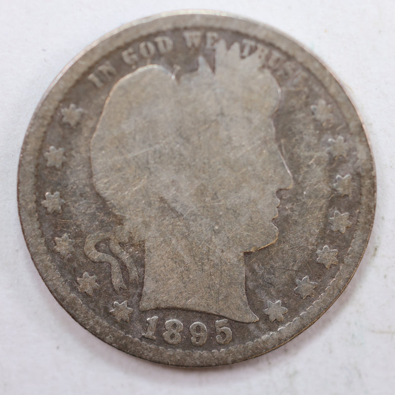 1895 Barber Quarter, Fair Circulated Coin, Store