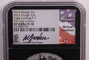 2021-S Reverse Proof Silver Eagle, Design Set, NGC Graded PF-70, Store