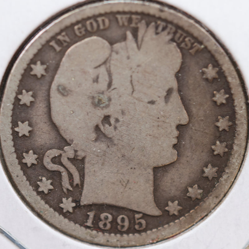 1895-O Barber Quarter, Good Circulated Coin, Store