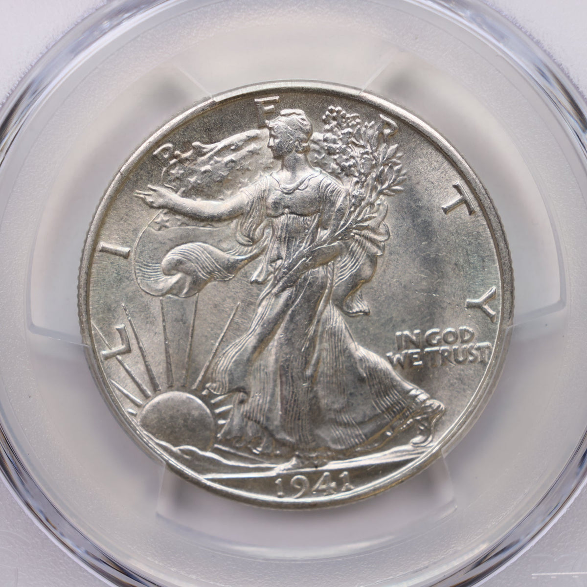 1941-S Walking Liberty Silver Half Dollar, PCGS Graded MS-63, Uncirculated. #HR240.