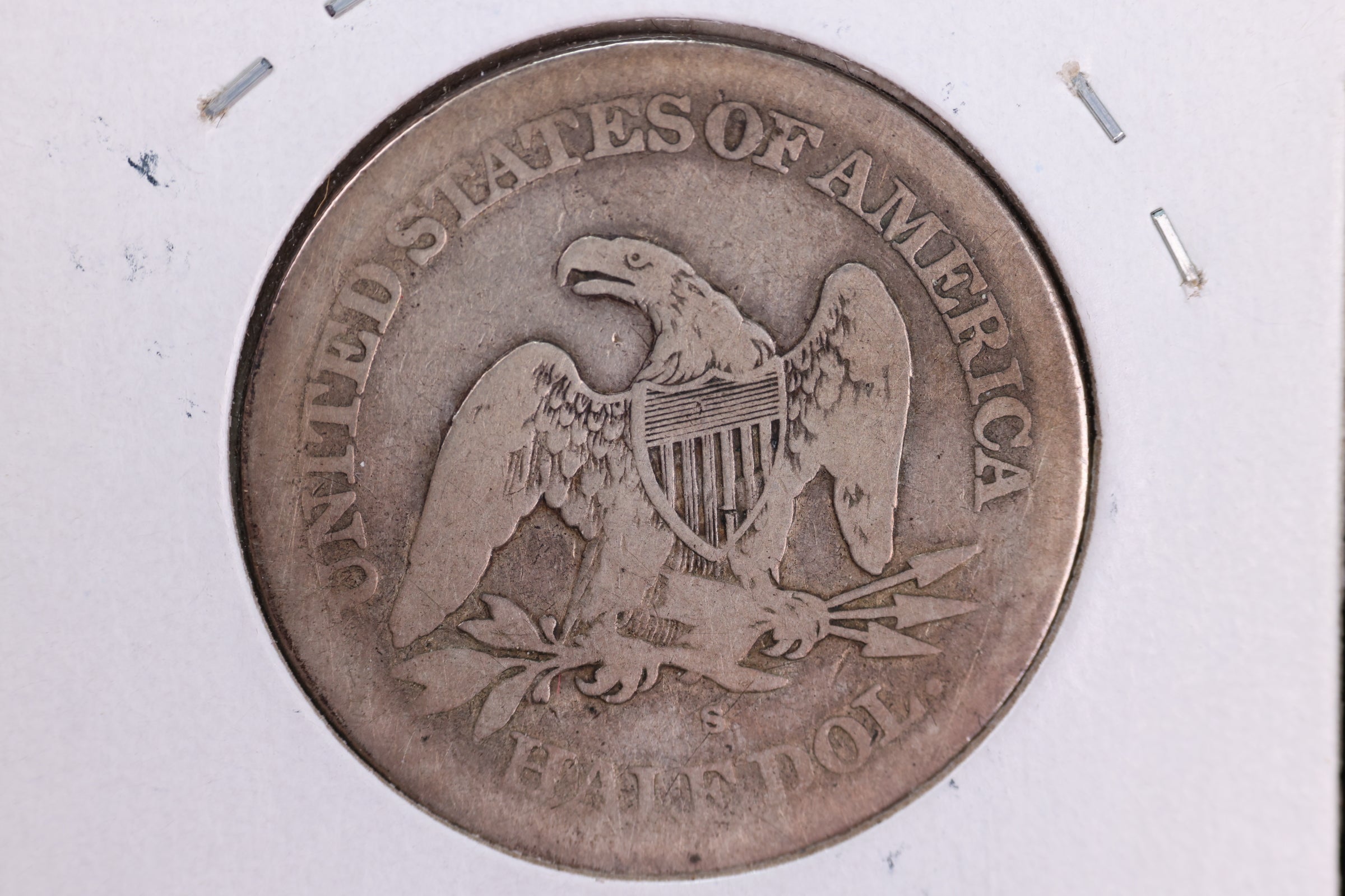 1866-S Liberty Seated Half Dollar, Affordable Circulated Coin. Store Sale #23080955