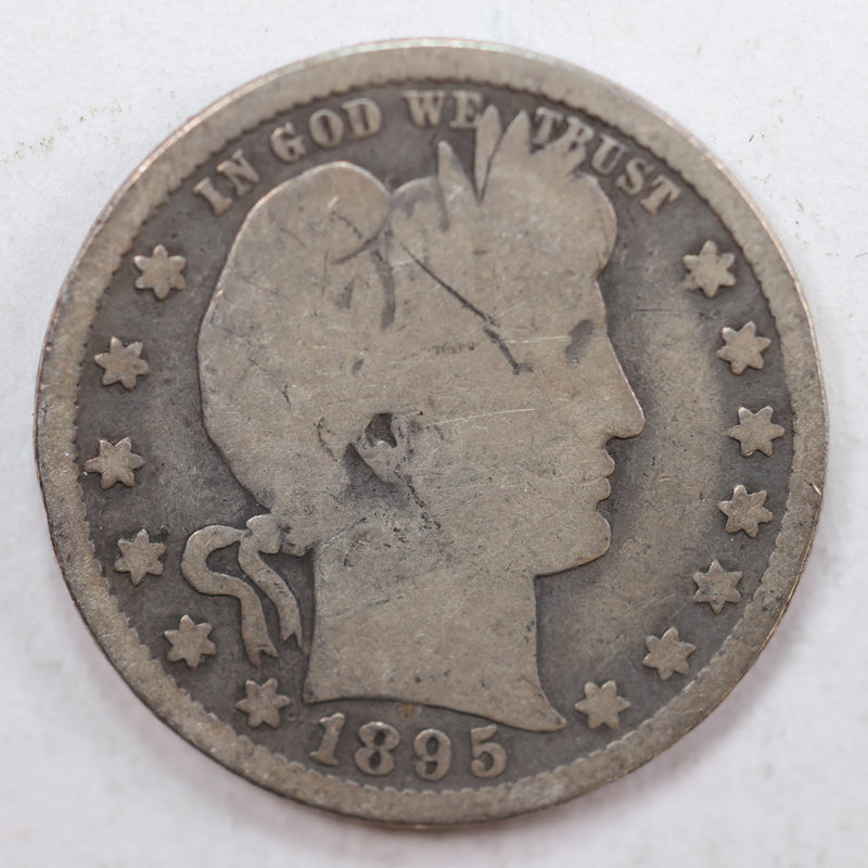 1895-O Barber Quarter, Good Circulated Coin, Store