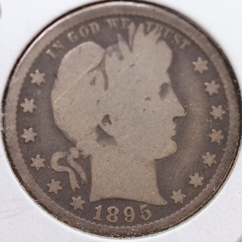 1895-S Barber Quarter, Good Circulated Coin, Store