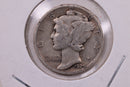 1929-S Mercury Silver Dime., Very Good., Store