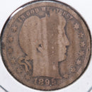 1895-S Barber Quarter, About Good Circulated Coin, Store