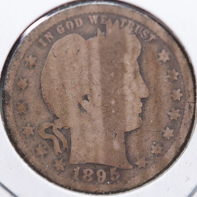 1895-S Barber Quarter, About Good Circulated Coin, Store