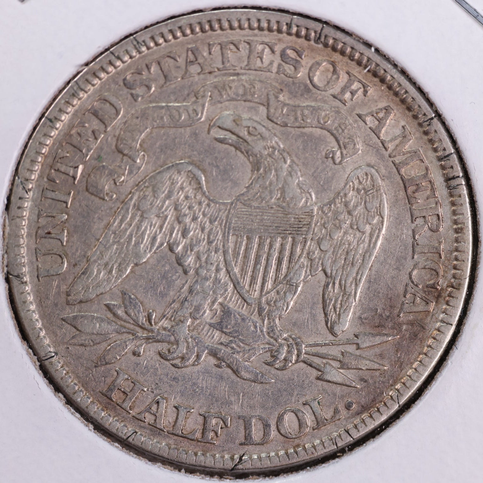 1869 Liberty Seated Half Dollar, Extra Fine+ Circulated Coin. Store #HR1992