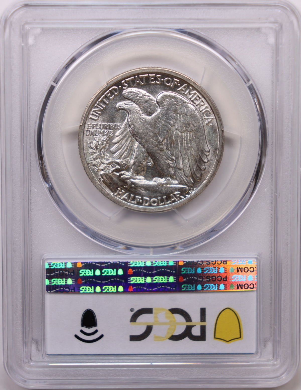 1942-S Walking Liberty Silver Half Dollar, PCGS Graded AU-58, Uncirculated. #HR251.