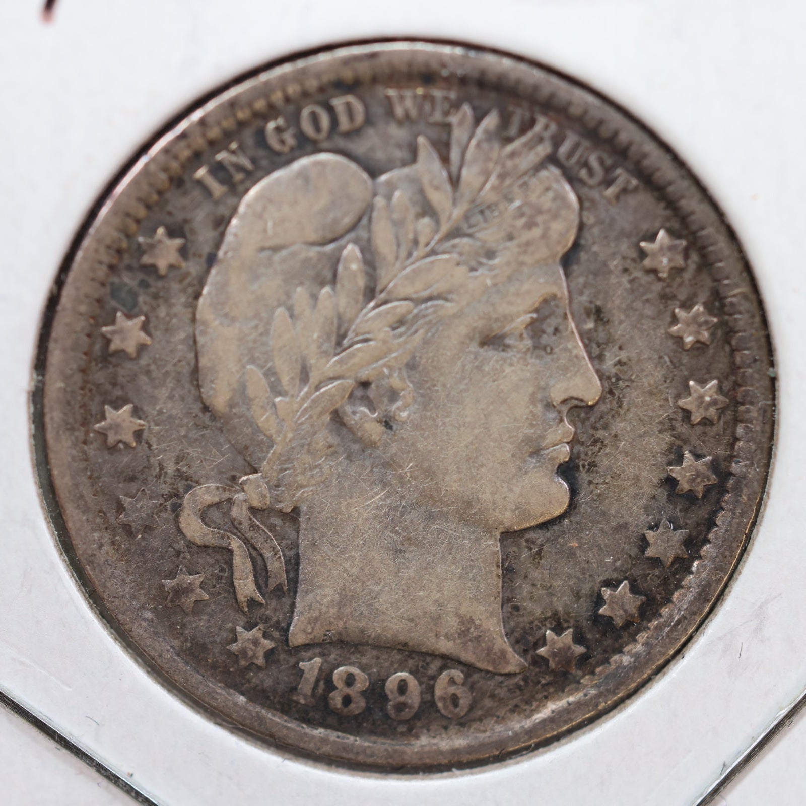 1896-O Barber Quarter, Very Fine Circulated Coin, Store #QR836