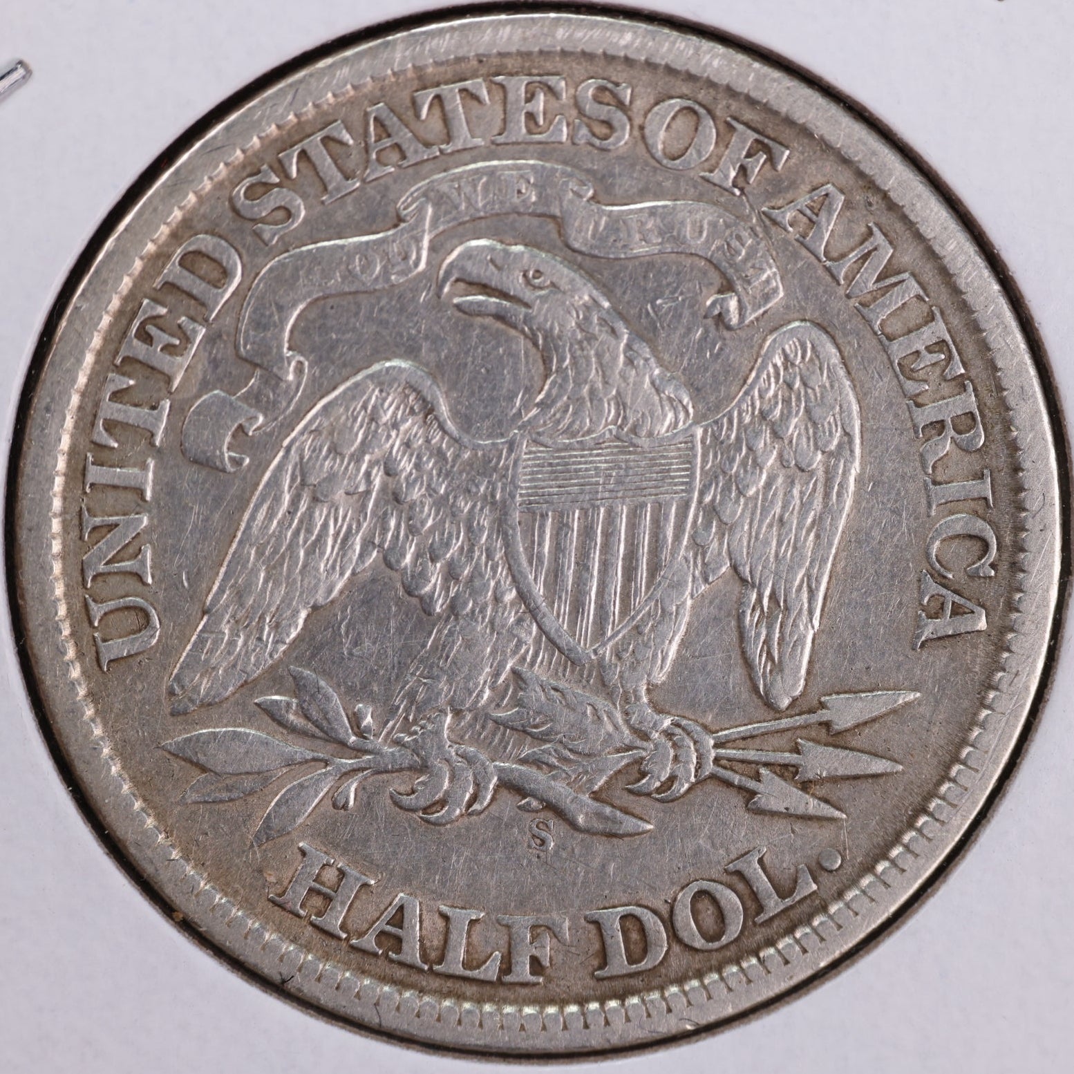 1869-S Liberty Seated Half Dollar, Very Fine Circulated Coin. Store #23080961