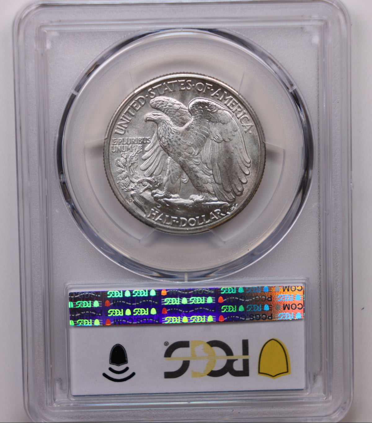 1943-D Walking Liberty Silver Half Dollar, PCGS Graded MS-65, Uncirculated. #HR252.