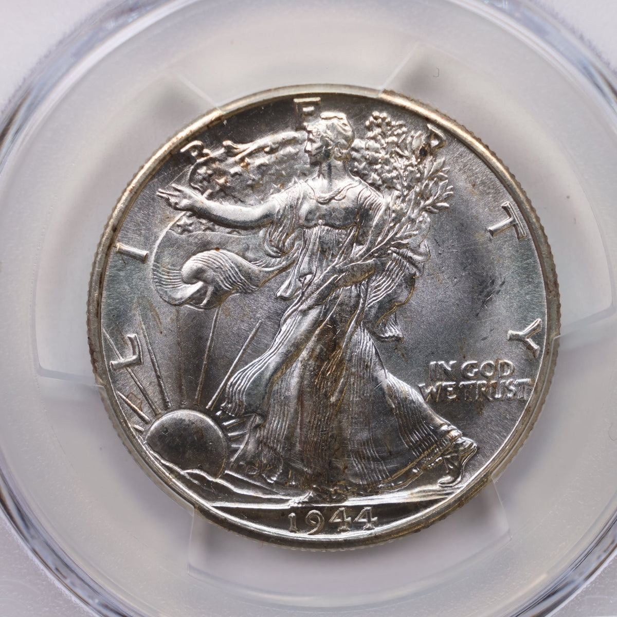 1944-D Walking Liberty Silver Half Dollar, PCGS Graded MS-65, Uncirculated. #HR265.